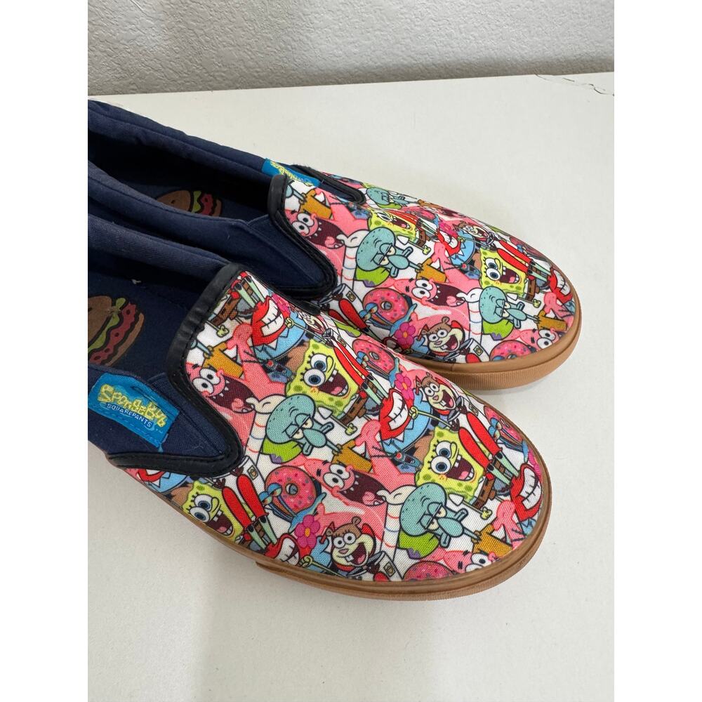 SpongeBob Krusty Krab Ground Up Slip-On Canvas Shoes - 8.5 - Picture 4 of 10